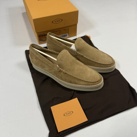 Tod’s PANTOFOLA GOMMA RAFIA TV Loafer Size 7.5UK/9US New In Box MSRP $995 main image 7